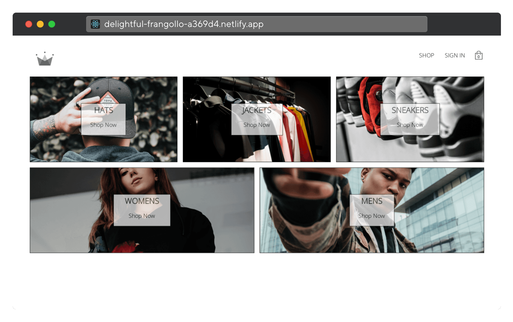 Crwn Clothing Desktop Image